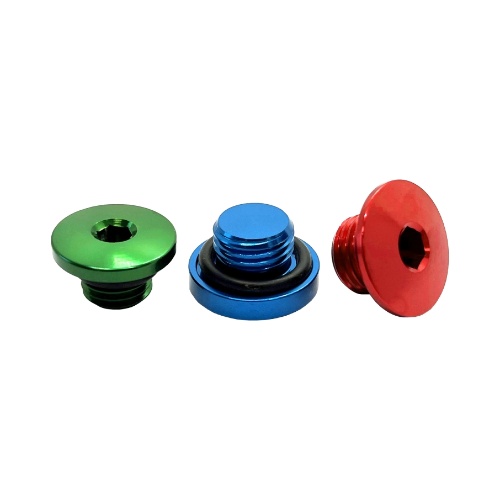 Engine case plug Fantic 250 XEF (21-25) blue DS88.3007B