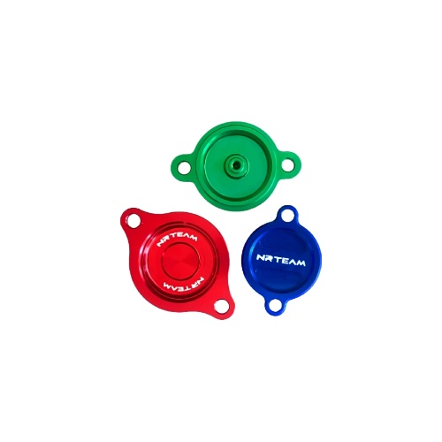 Oil filter cover Husqvarna 450 FE (14-16) blue - NRTeam DS94.0015B