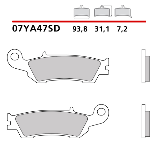 Brake pads Brembo Yamaha WR 250 F (17-21) front standard 07YA47SD