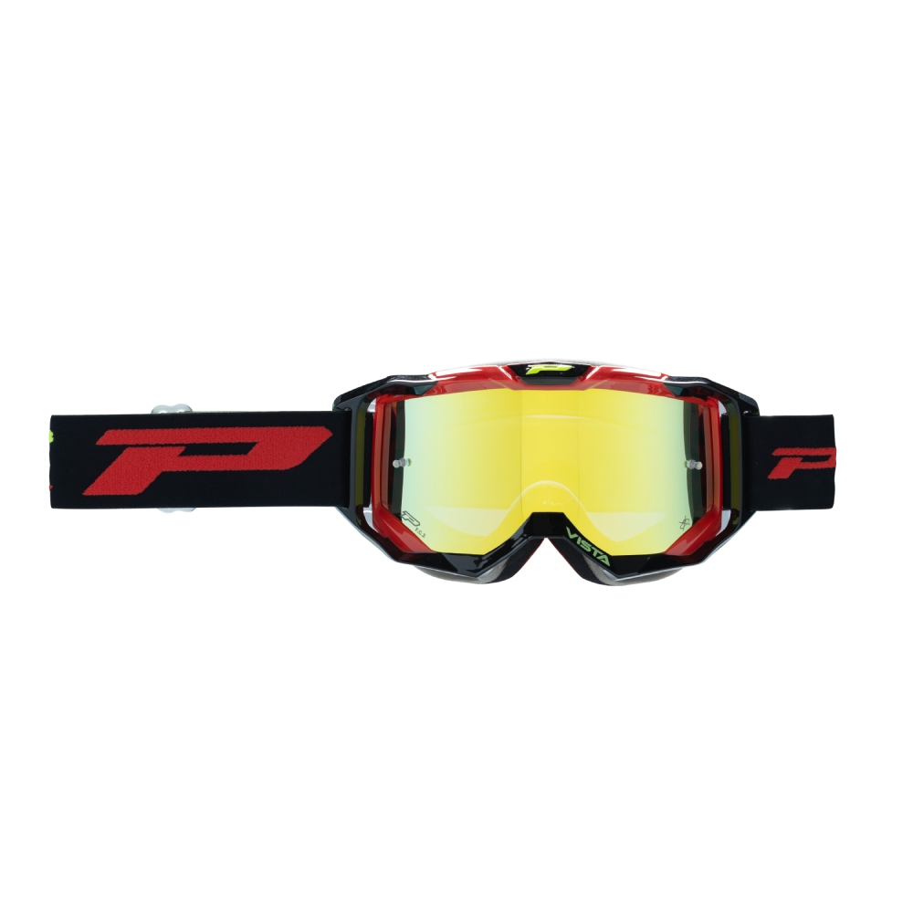Goggles Pro Grip Vista - Black Red mirrored lens yellow 3303-125-FL
