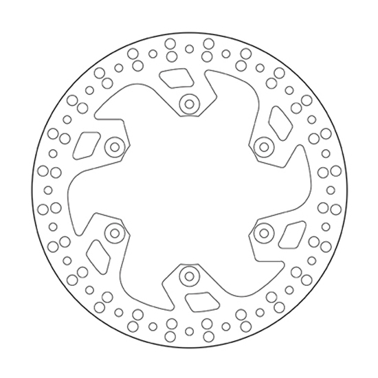 Brake disc Brembo Serie Oro Yamaha YZ 125 (02-18) rear 68B40790