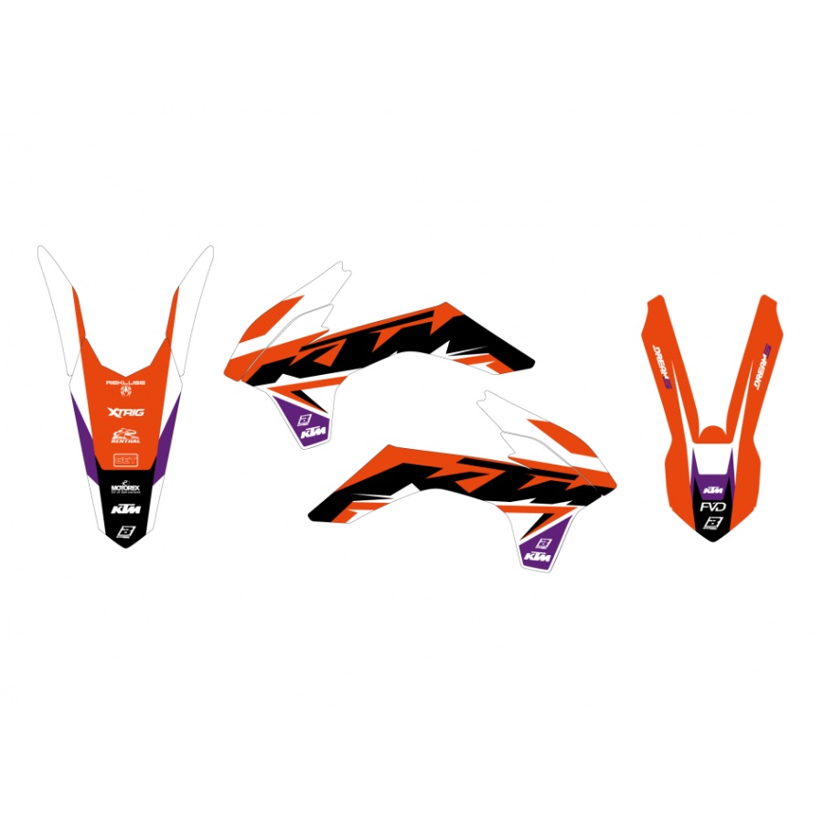 Graphics kit KTM 200 EXC (14-16) Dream 5 BL-2538AB
