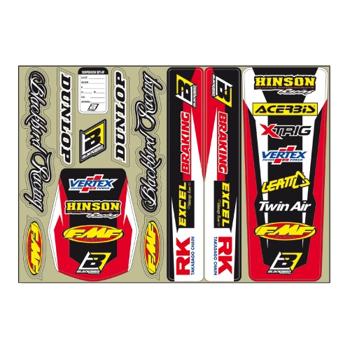 Graphics kit universal - red BL-5139