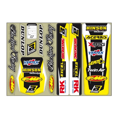 Graphics kit universal - yellow BL-5327
