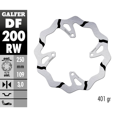 Brake disc Galfer Race Kawasaki KX 450 F (06-14) front DF200RW