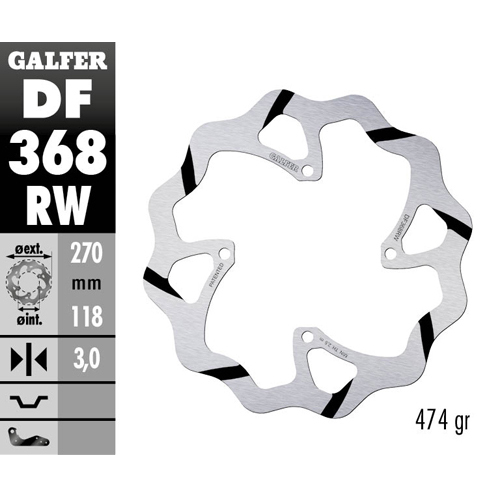 Brake disc Galfer Race Suzuki RMZ 250 (19-25) front DF368RW