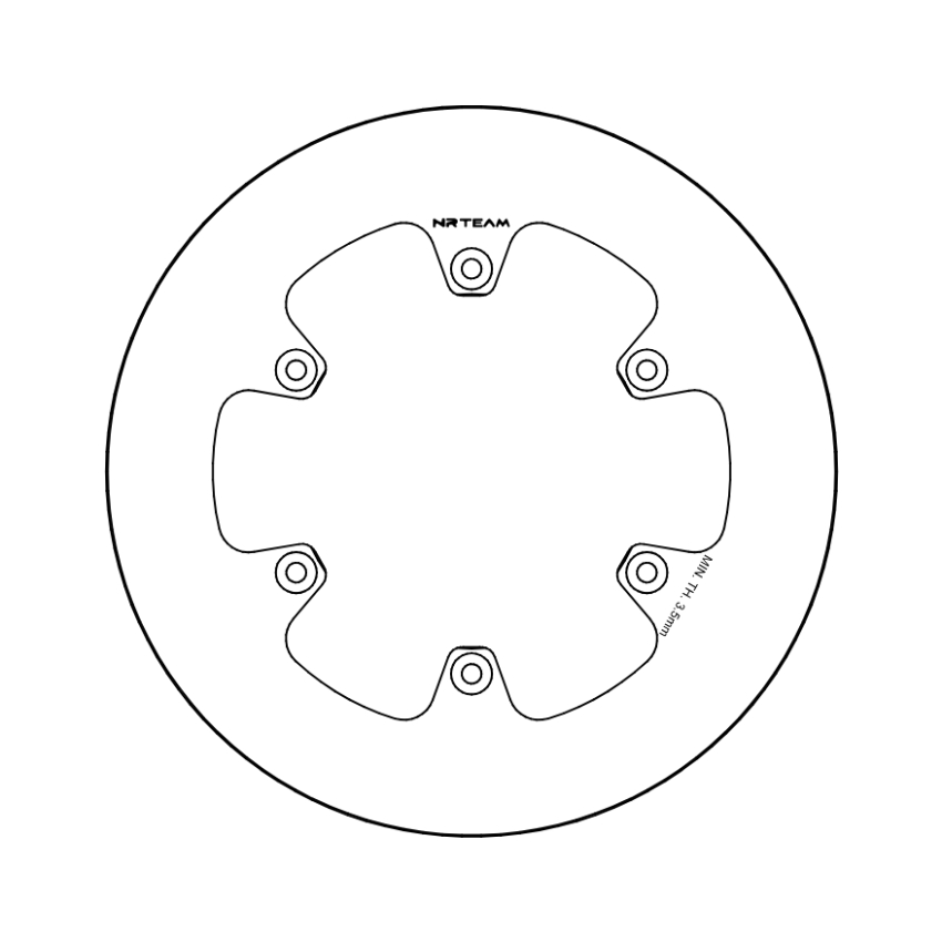 Brake disc NRTeam Yamaha YZ 450 F (20-25) rear solid DS14.0079