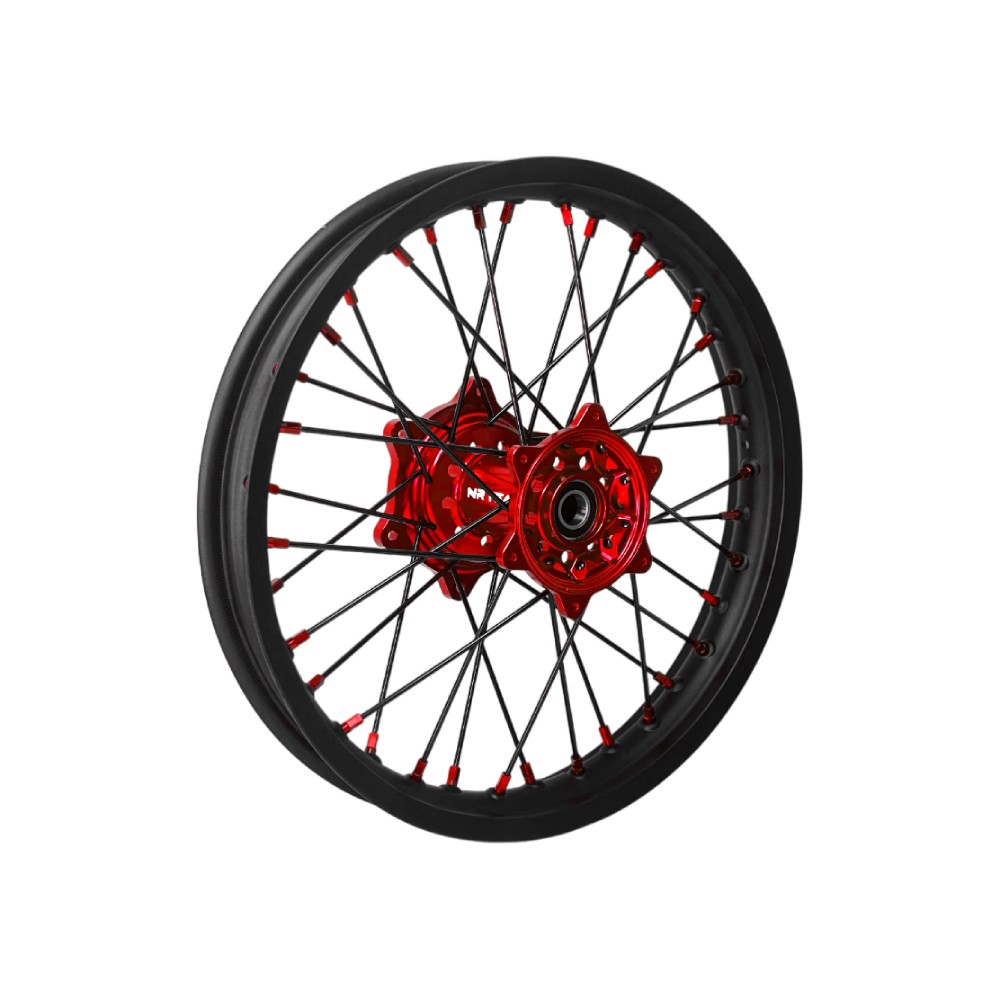 Wheel Fantic 125 XX (22-25) rear 18x2.15 red DS50.RB32R