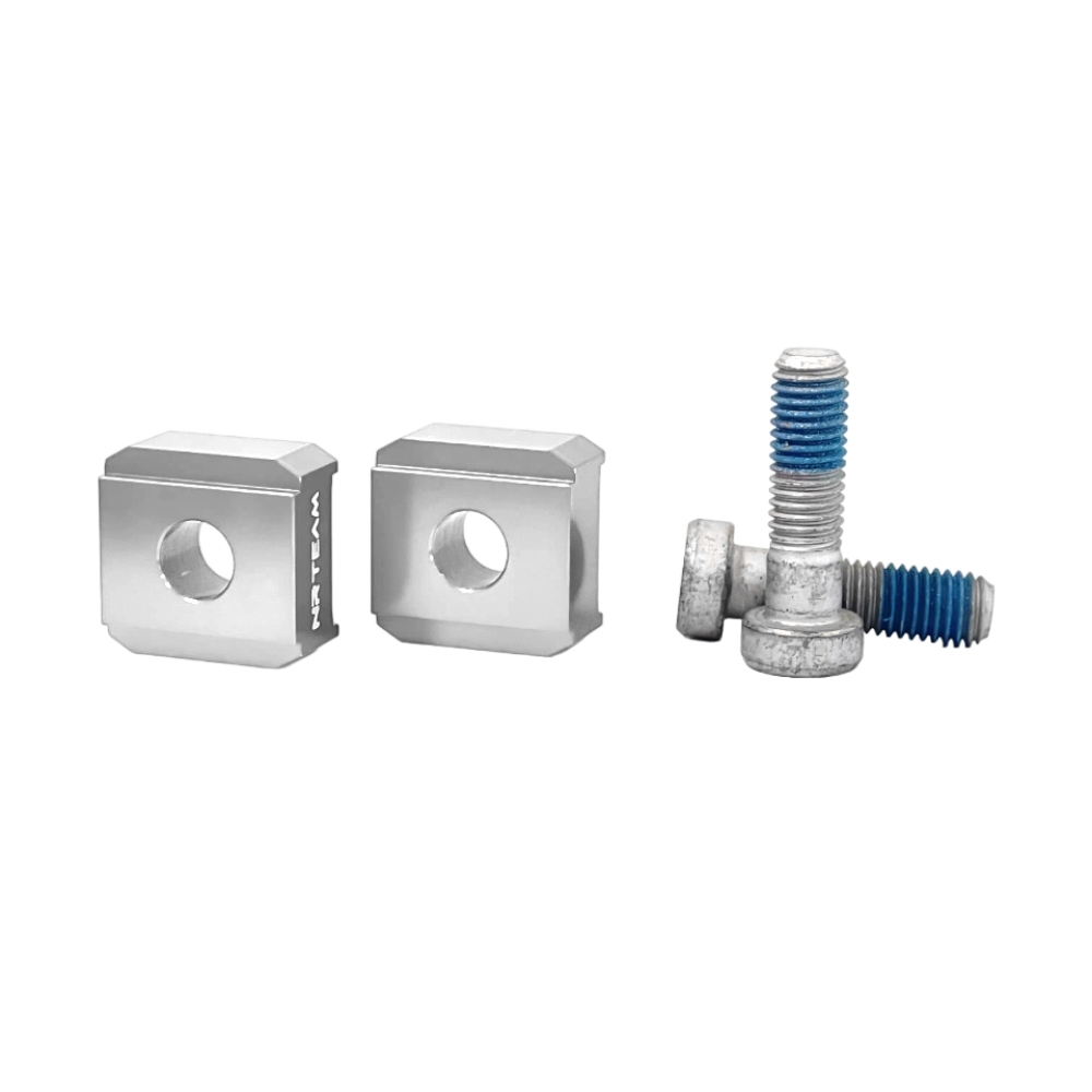 Handlebar riser kit Beta RR 250 (13-24) - 10 mm NRTeam grey DS88.6013G