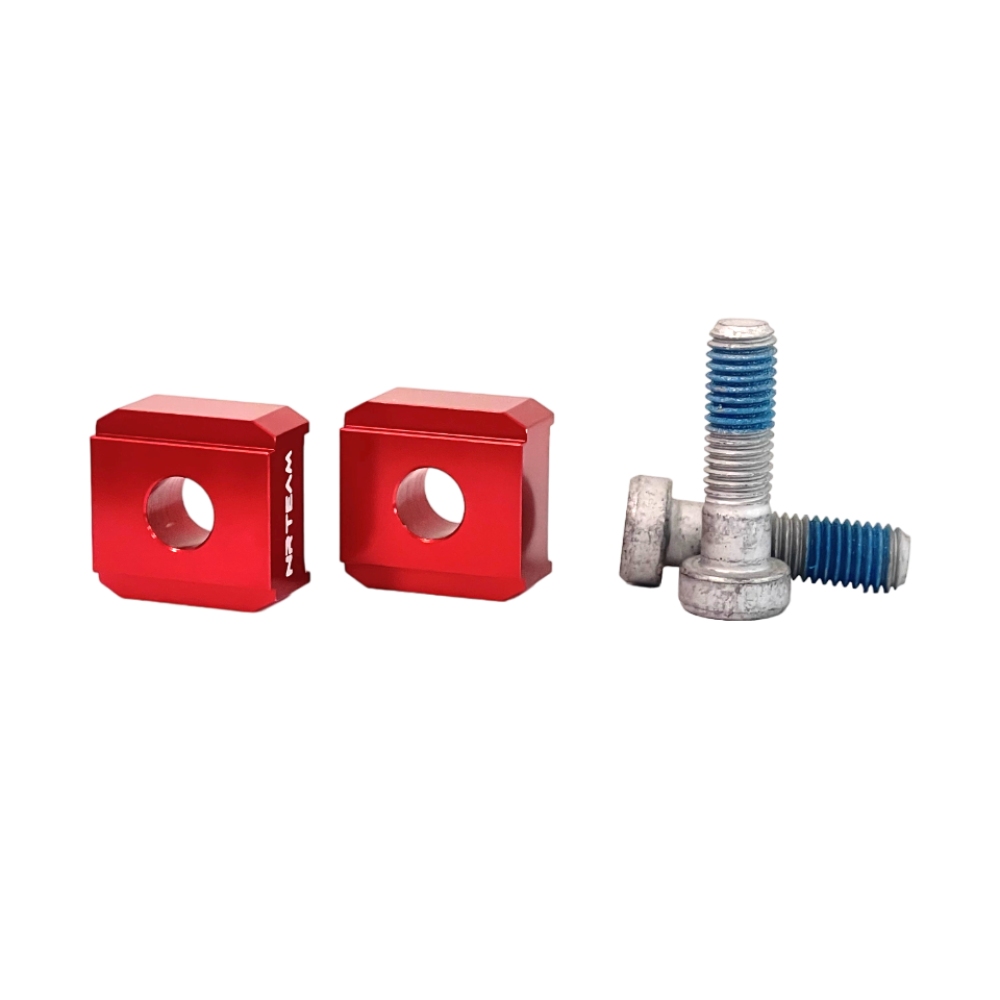 Handlebar riser kit Beta RR 250 (13-24) - 10 mm NRTeam red DS88.6013R