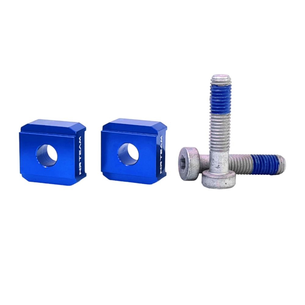 Handlebar riser kit Husaberg 125 TE (12-14) - 10 mm NRTeam blue DS88.6014B