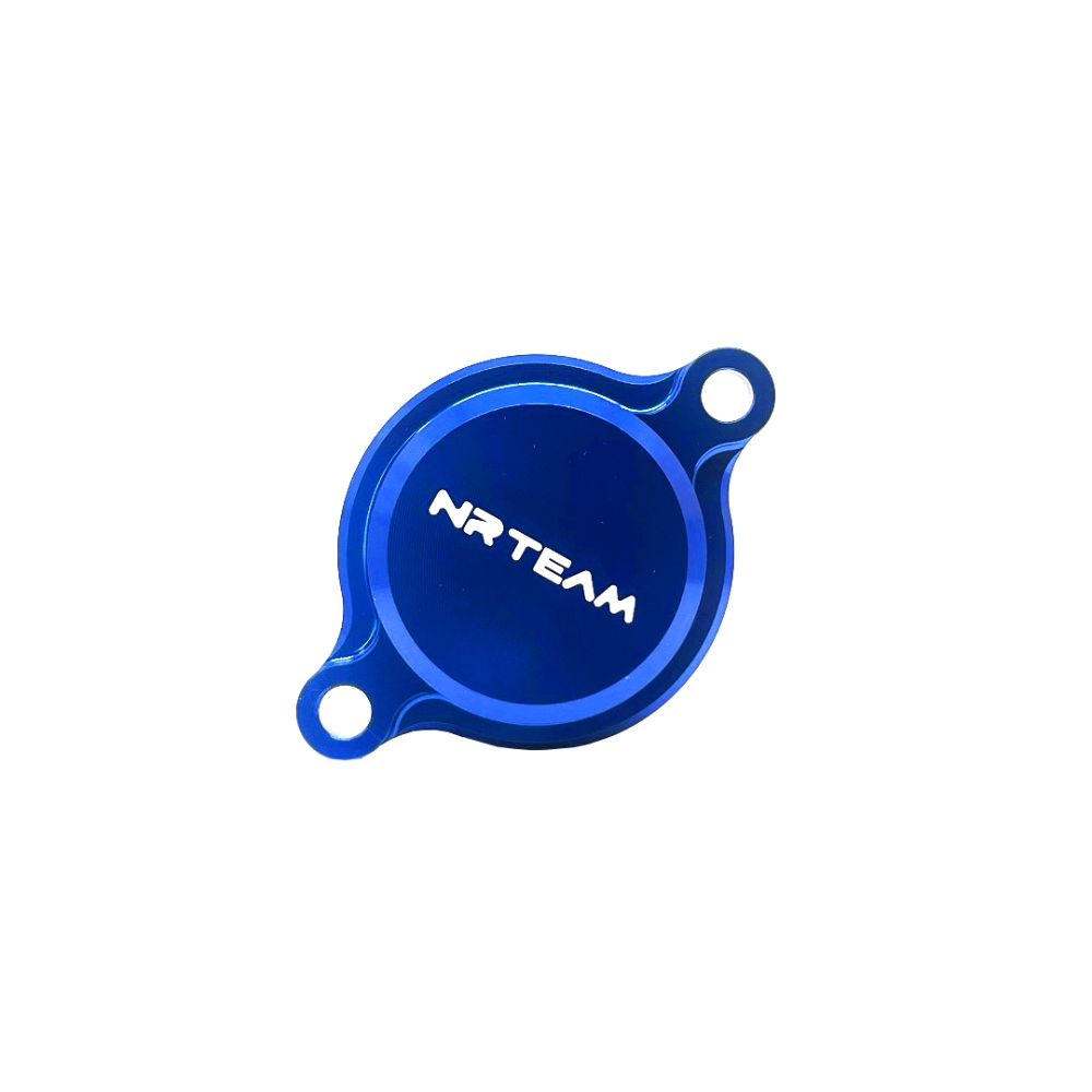 Oil filter cover Fantic 250 XEF (21-25) blue - NRTeam DS94.0001B