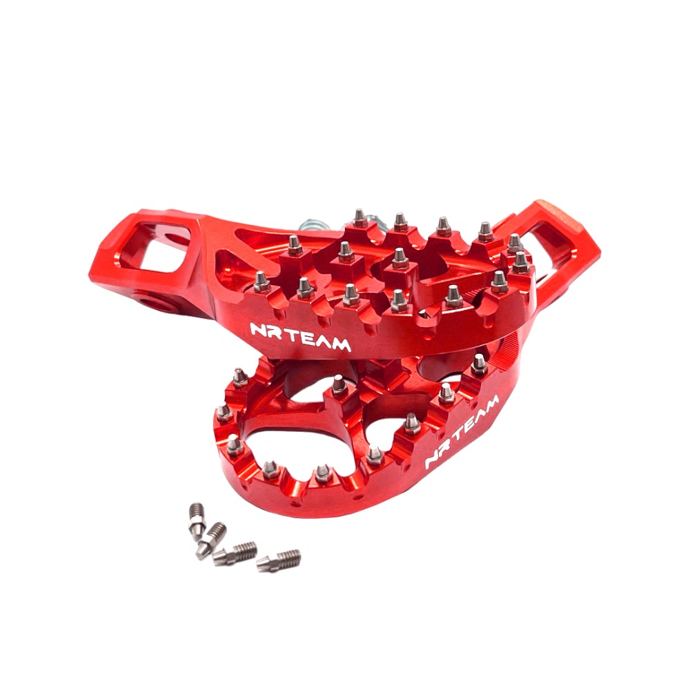 Footpegs Ergal KTM 125 SX (23-26) red DS98.7925R