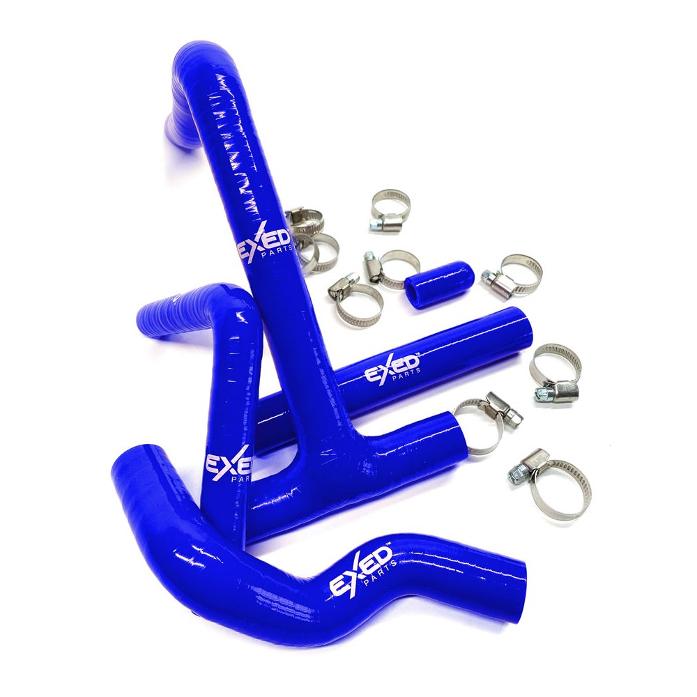 Radiator hoses Beta RR 250 (20-24) blue - Exed E-SH-B1-B