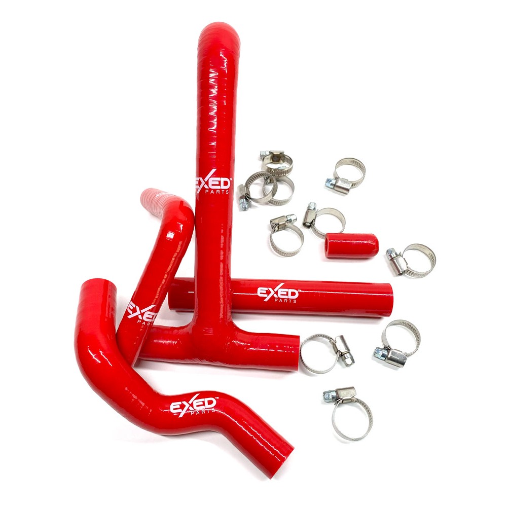 Radiator hoses Beta RR 300 (20-24) red - Exed E-SH-B1-R