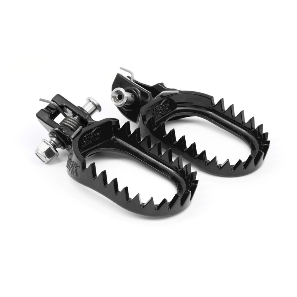 Footpegs steel S3 Beta RR 390 (20-26) rear-set and angled black ESK-1385-B