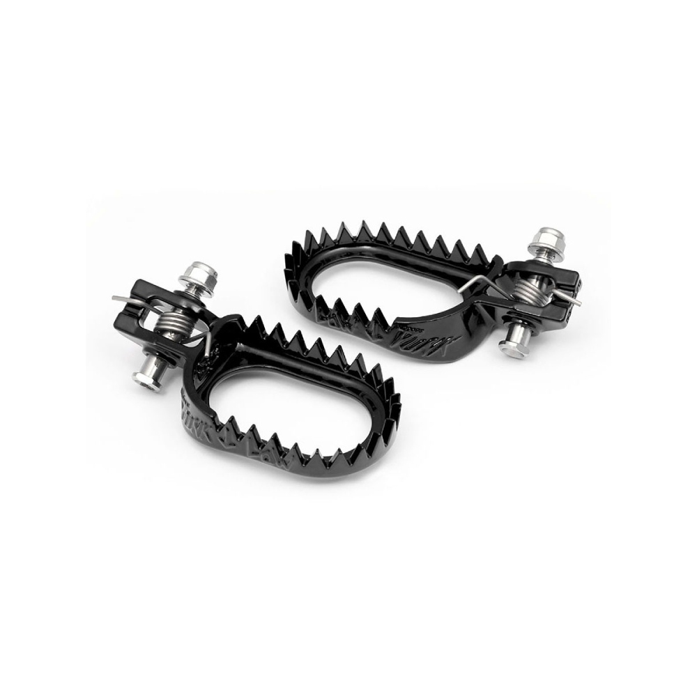 Footpegs steel S3 KTM 125 SX (16-22) rear-set and lowered black ESK-1470-B
