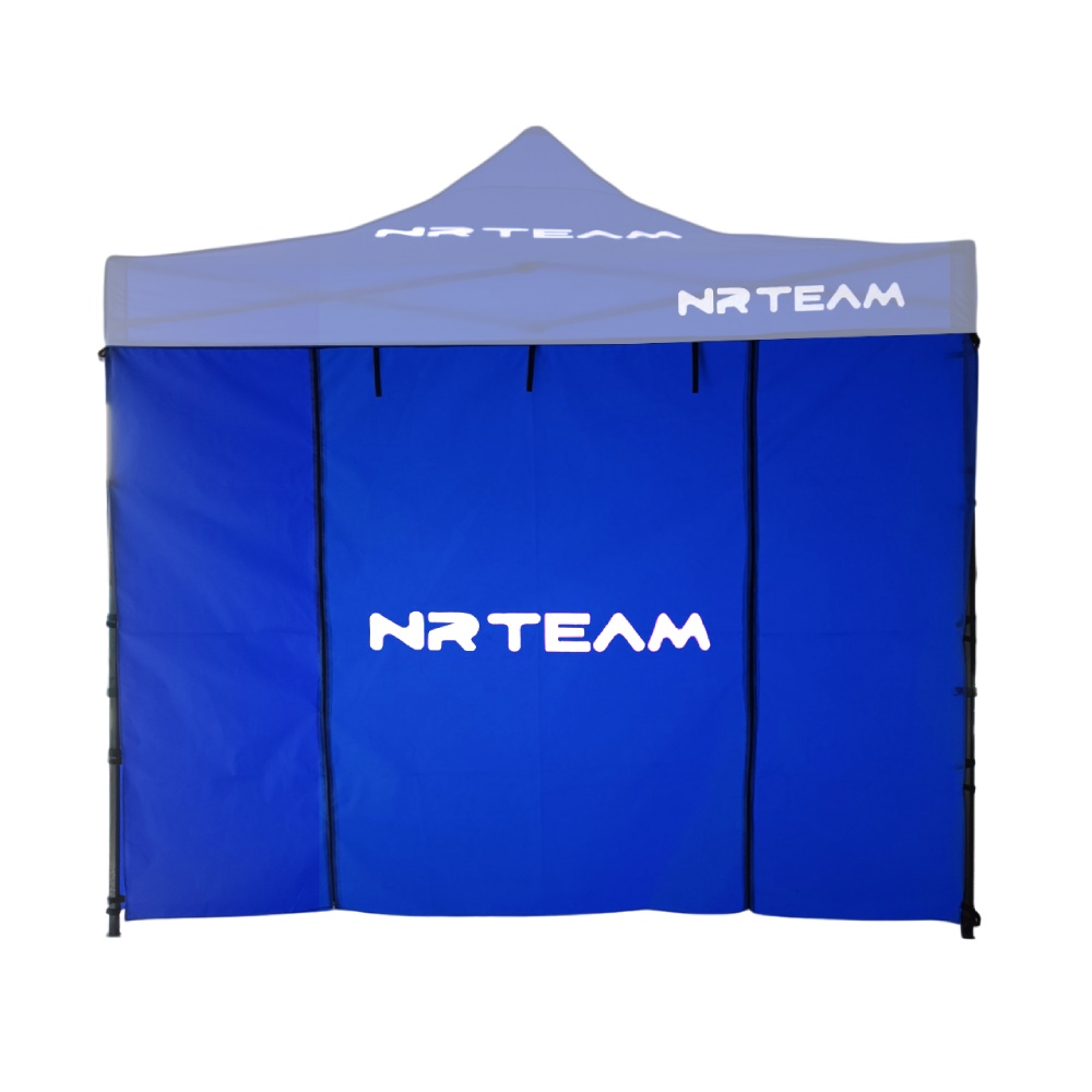Gazebo front wall with door - blue GZB-FD.B