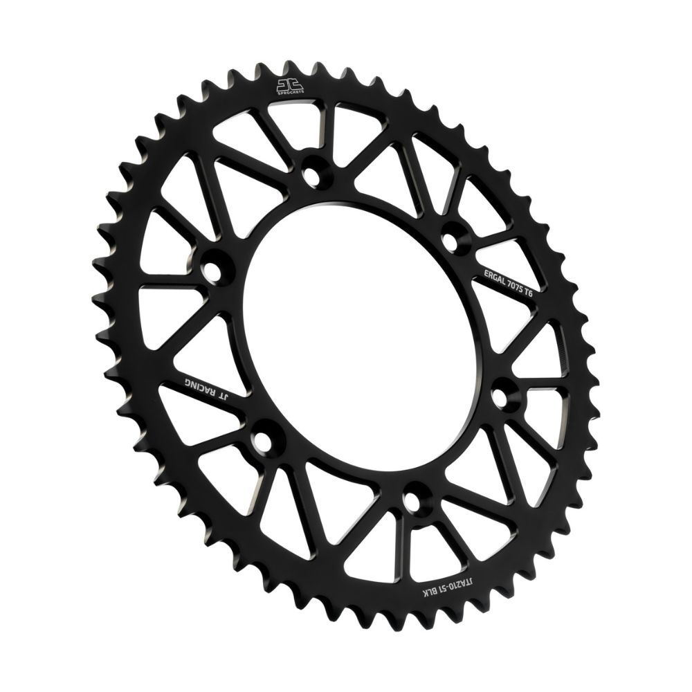 Rear sprocket JT ergal Beta RR 480 (15-25) 51 teeth black JTA210.51BLK