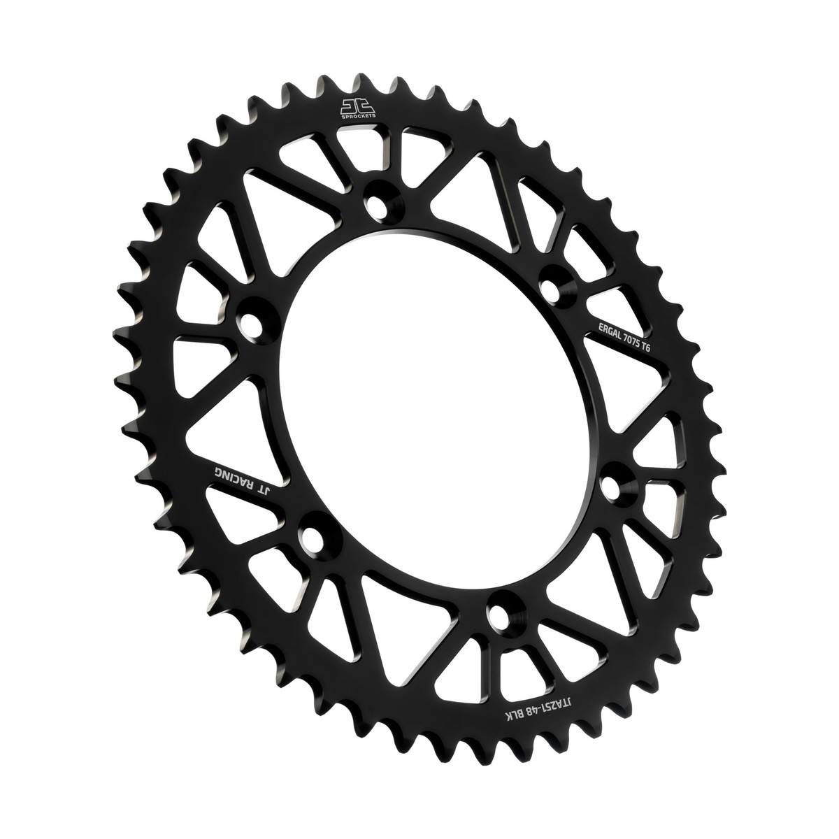 Rear sprocket JT ergal Yamaha YZ 400 F (99) 48 teeth black JTA251.48BLK