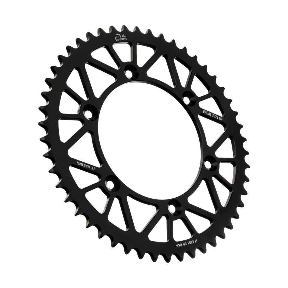 Rear sprocket JT ergal Fantic 250 XEF (21-25) 50 teeth black JTA251.50BLK
