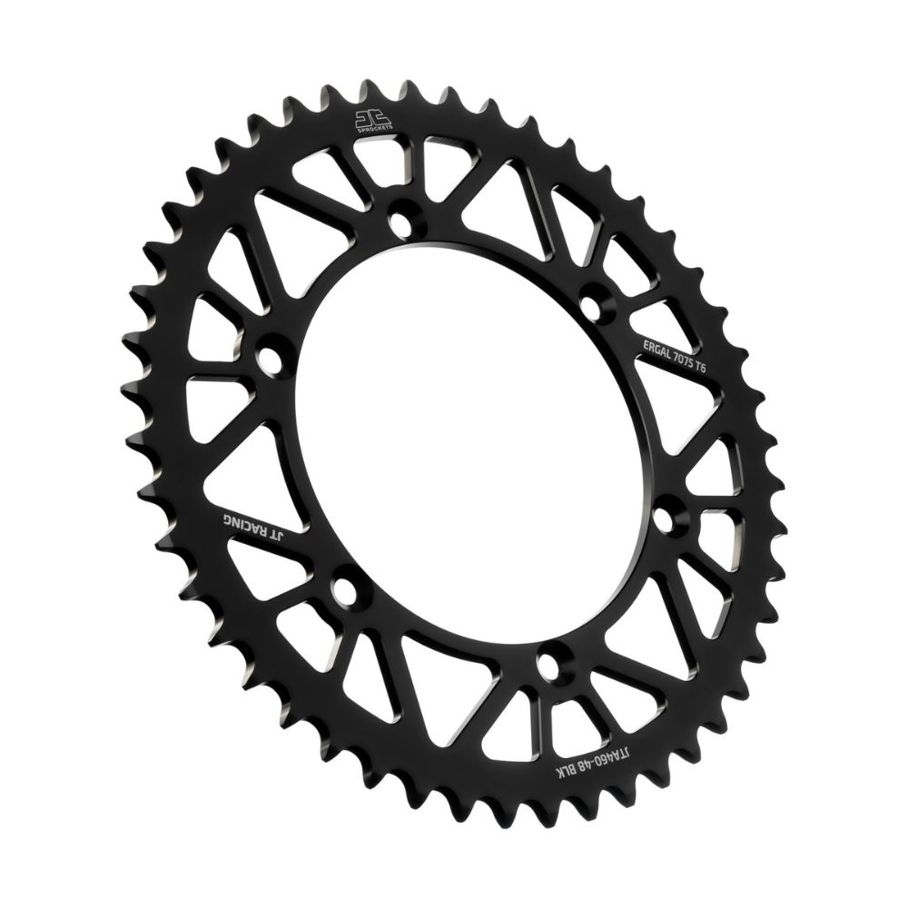 Rear sprocket JT ergal Kawasaki KX 500 (83-04) 48 teeth black JTA460.48BLK