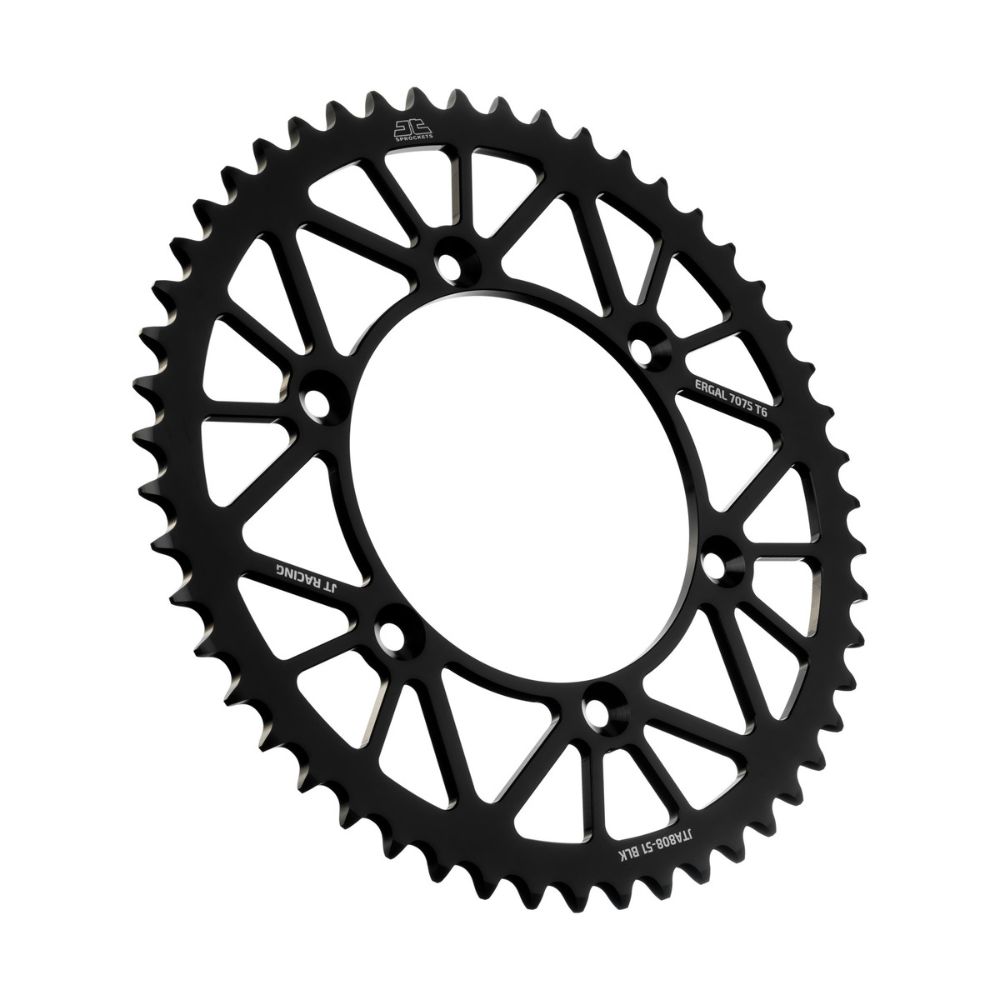 Rear sprocket JT ergal Suzuki RM 125 (89-12) 51 teeth black JTA808.51BLK