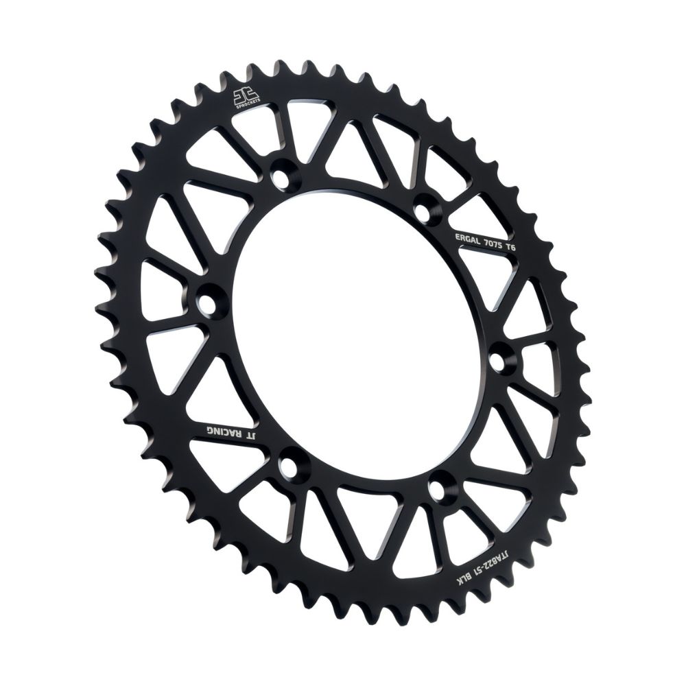 Rear sprocket JT ergal Sherco 450 SEF-R (15-25) 51 teeth black JTA822.51BLK