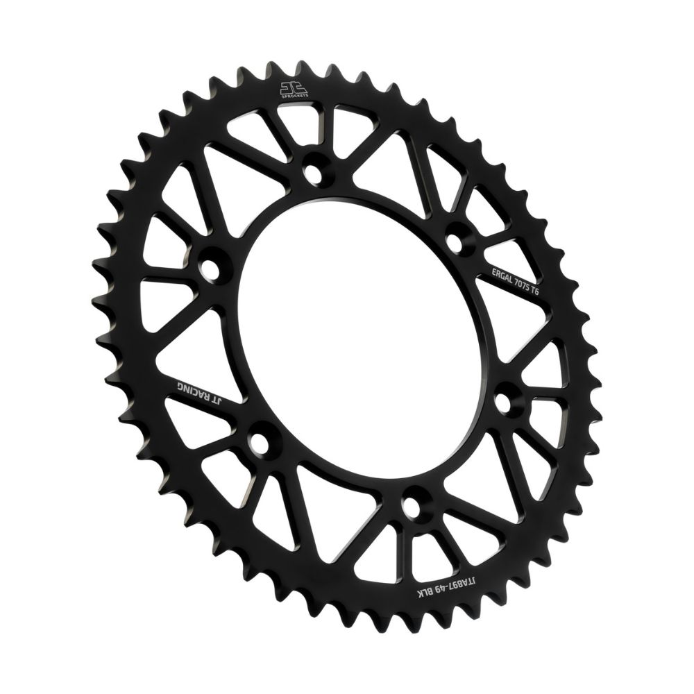Rear sprocket JT ergal KTM 250 SX (93-25) 49 teeth black JTA897.49BLK