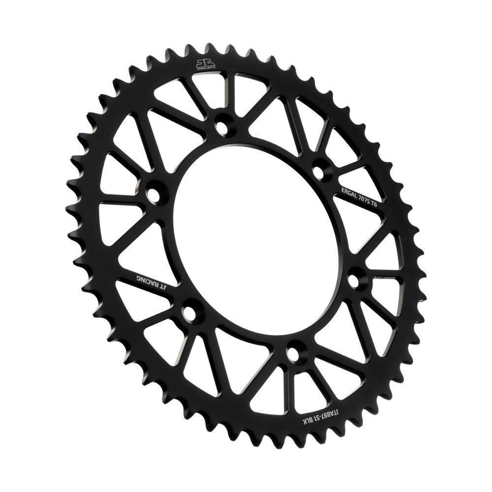 Rear sprocket JT ergal KTM 350 EXC-F (12-25) 51 teeth black JTA897.51BLK