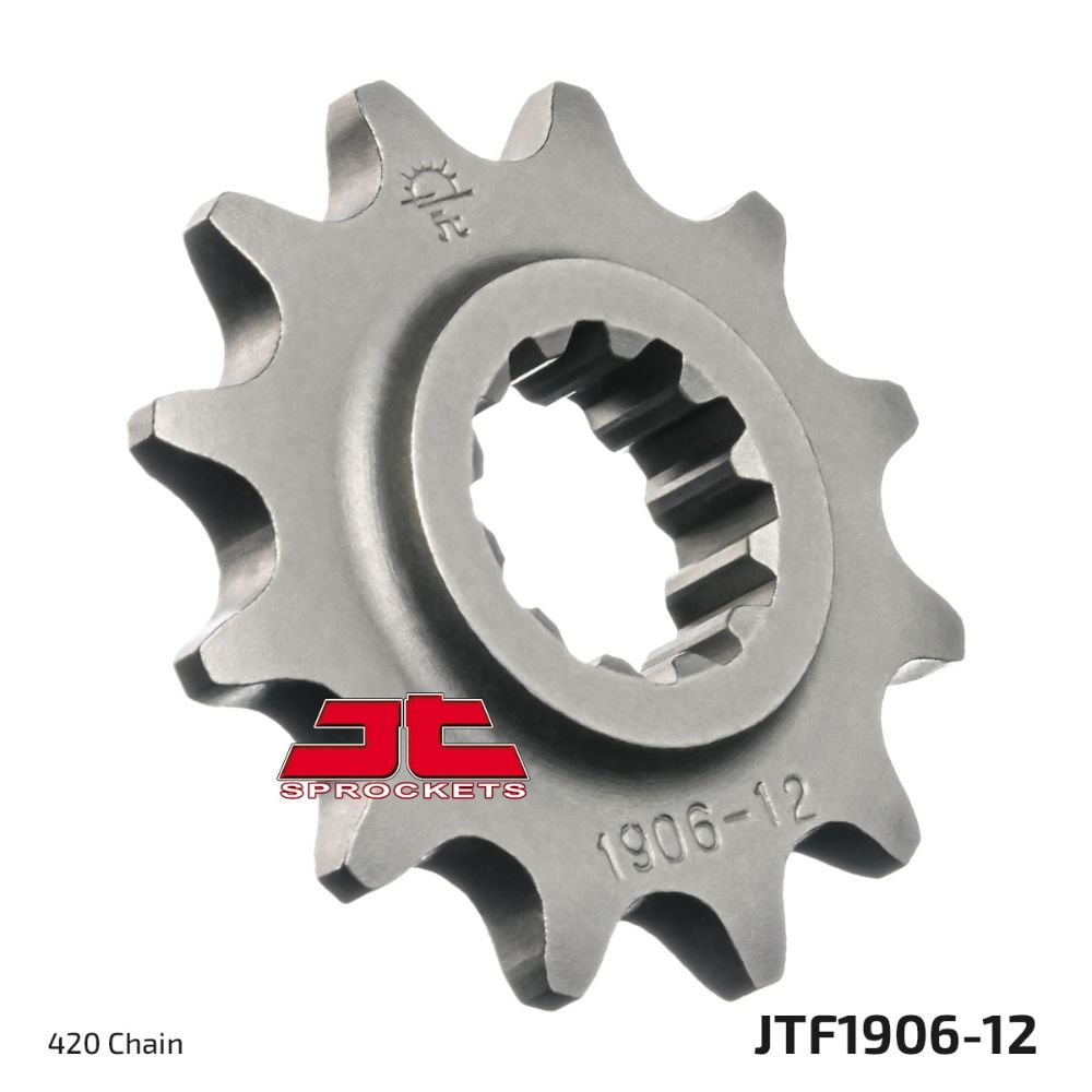 Front sprocket JT KTM 65 SX (03-23) 12 teeth pitch 420 JTF1906.12