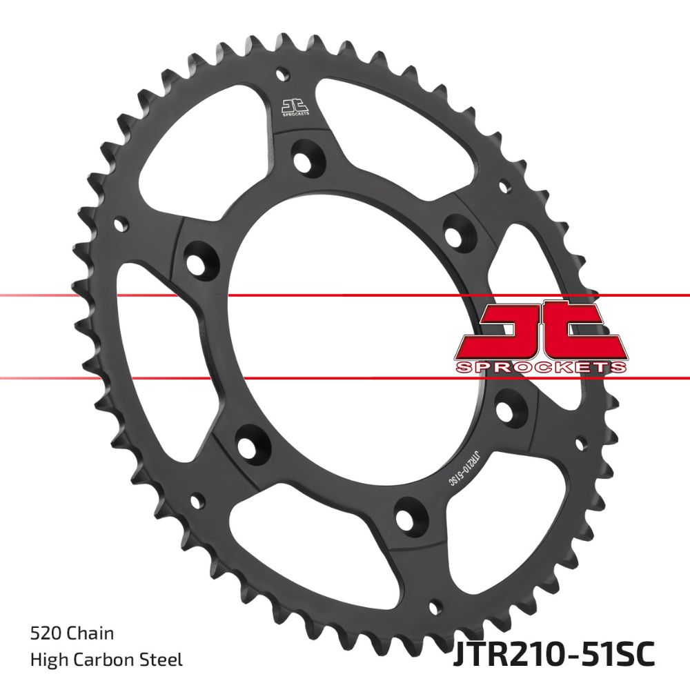 Rear sprocket JT steel Beta RR 480 (15-25) 51 teeth self-cleaning JTR210.51SC