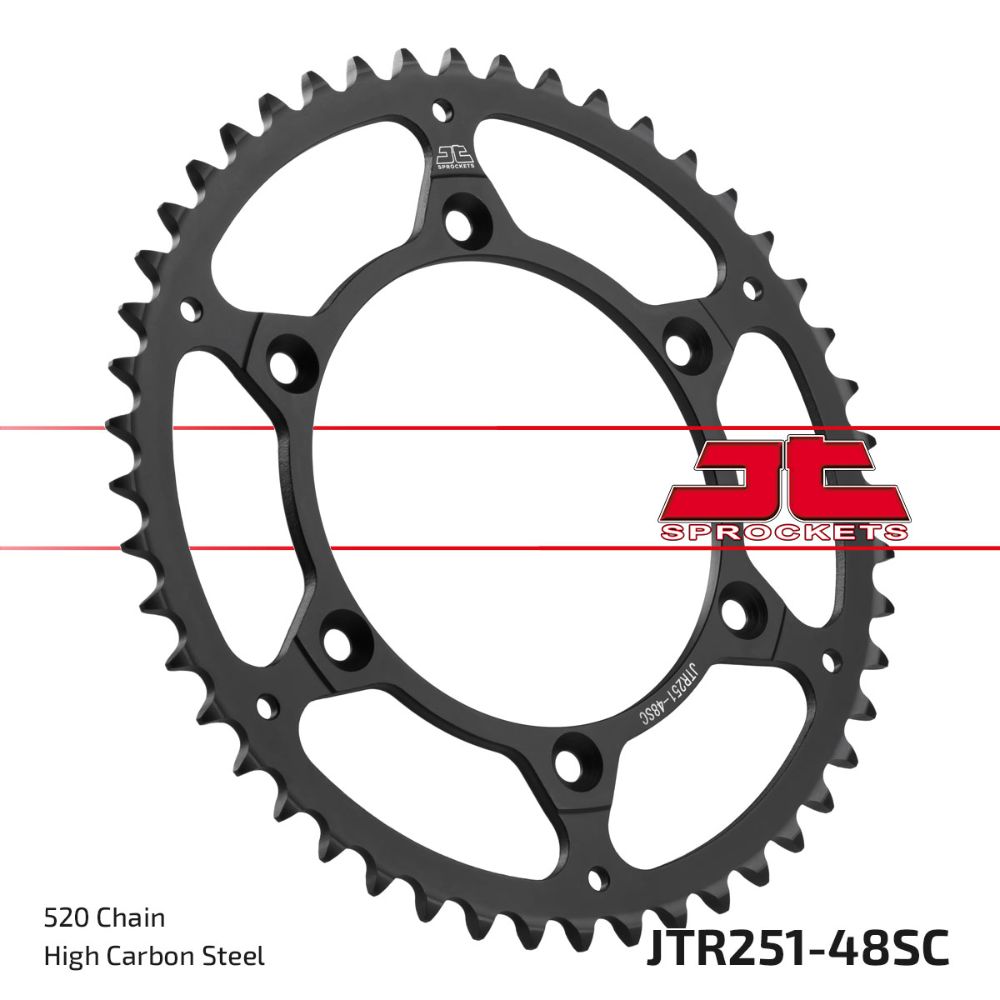 Rear sprocket JT steel Fantic 450 XEF (22-25) 48 teeth self-cleaning JTR251.48SC