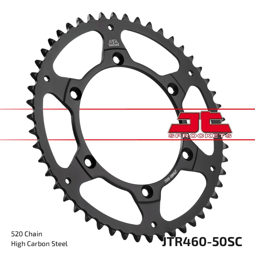 Rear sprocket JT steel Suzuki RMZ 250 (04-06) 50 teeth self-cleaning JTR460.50SC