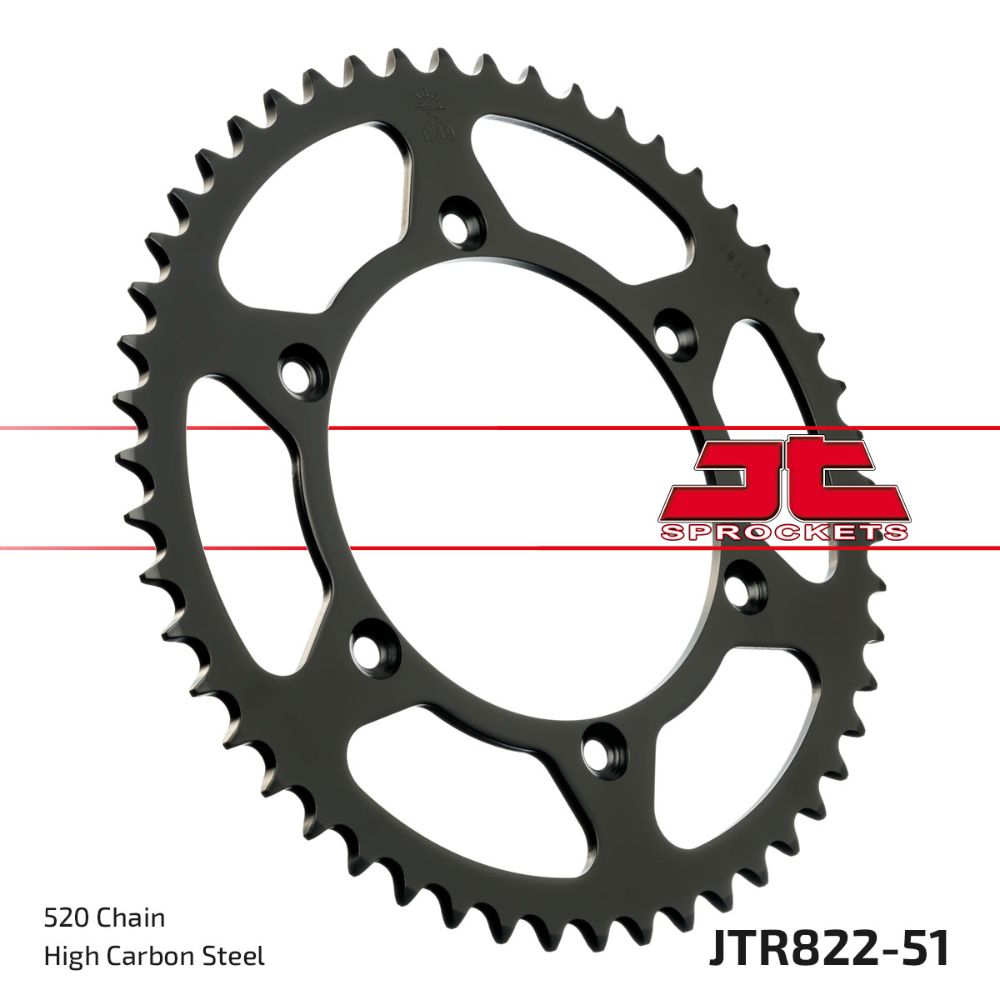 Rear sprocket JT steel Beta RR 400 (05-12) 51 teeth JTR822.51