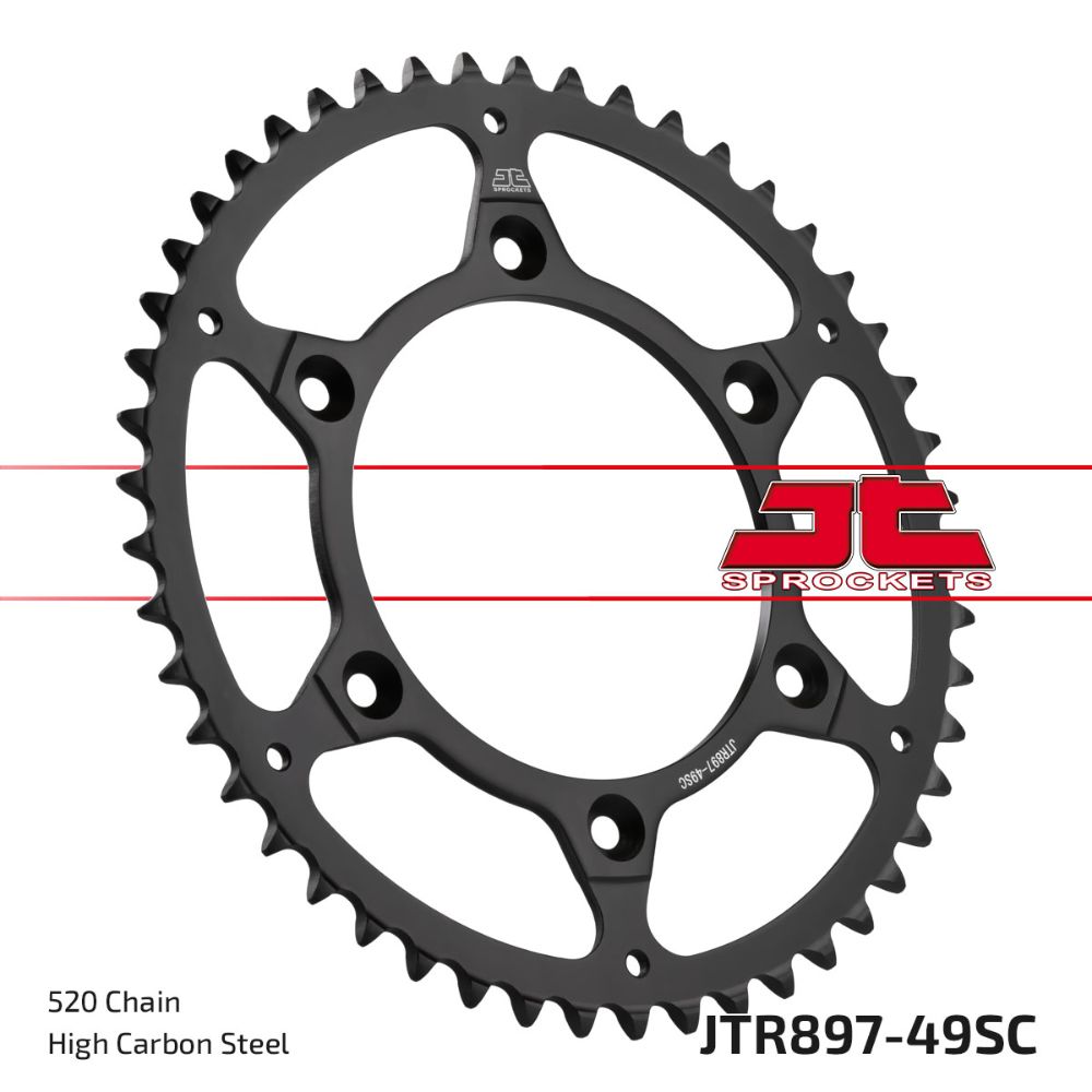 Rear sprocket JT steel Husaberg 125 TE (11-14) 49 teeth self-cleaning JTR897.49SC