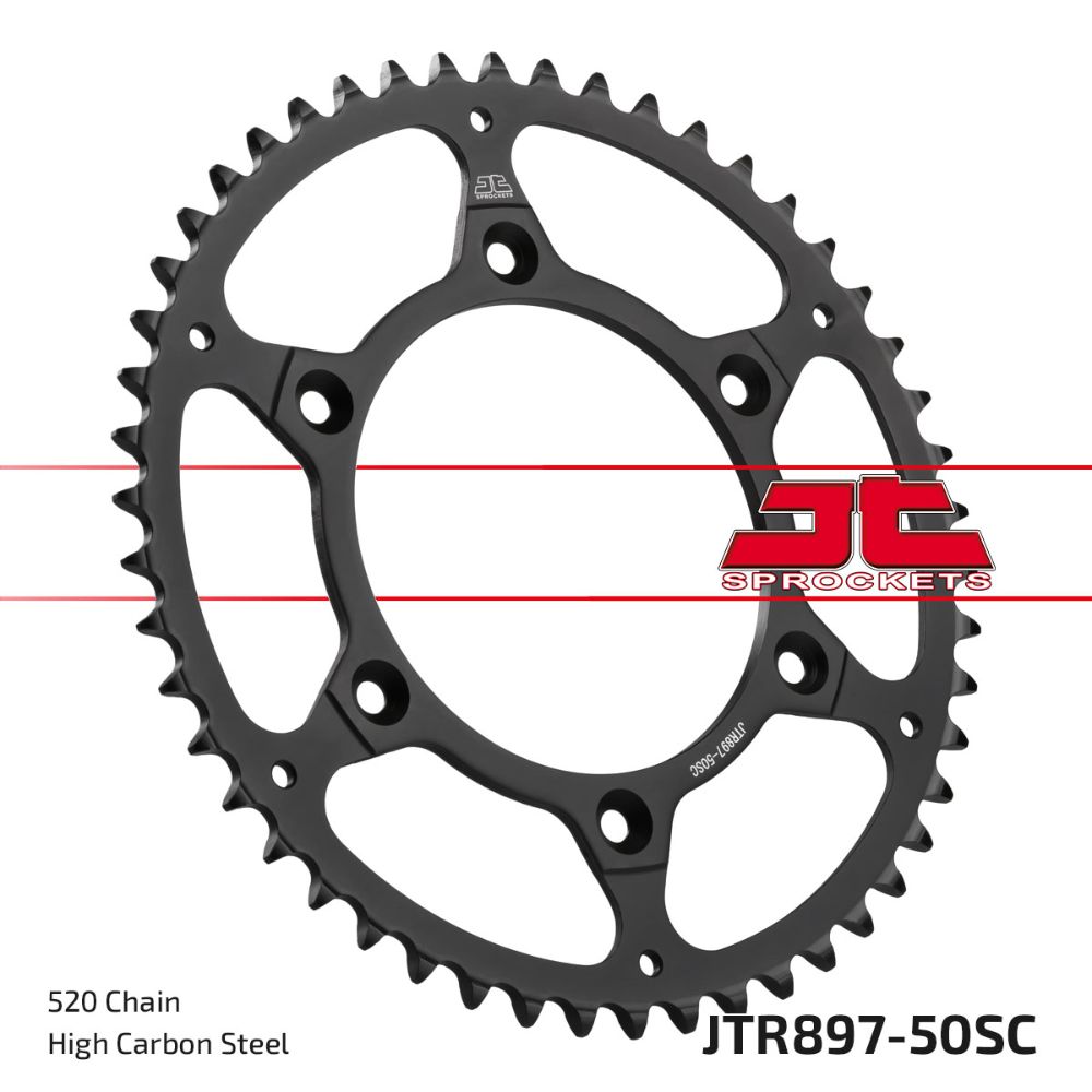 Rear sprocket JT steel KTM 350 EXC-F (12-25) 50 teeth self-cleaning JTR897.50SC