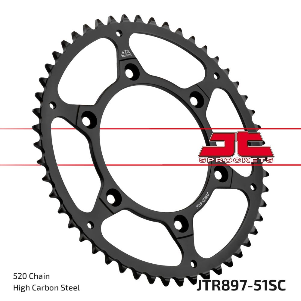 Rear sprocket JT steel Husqvarna 250 FC (14-25) 51 teeth self-cleaning JTR897.51SC
