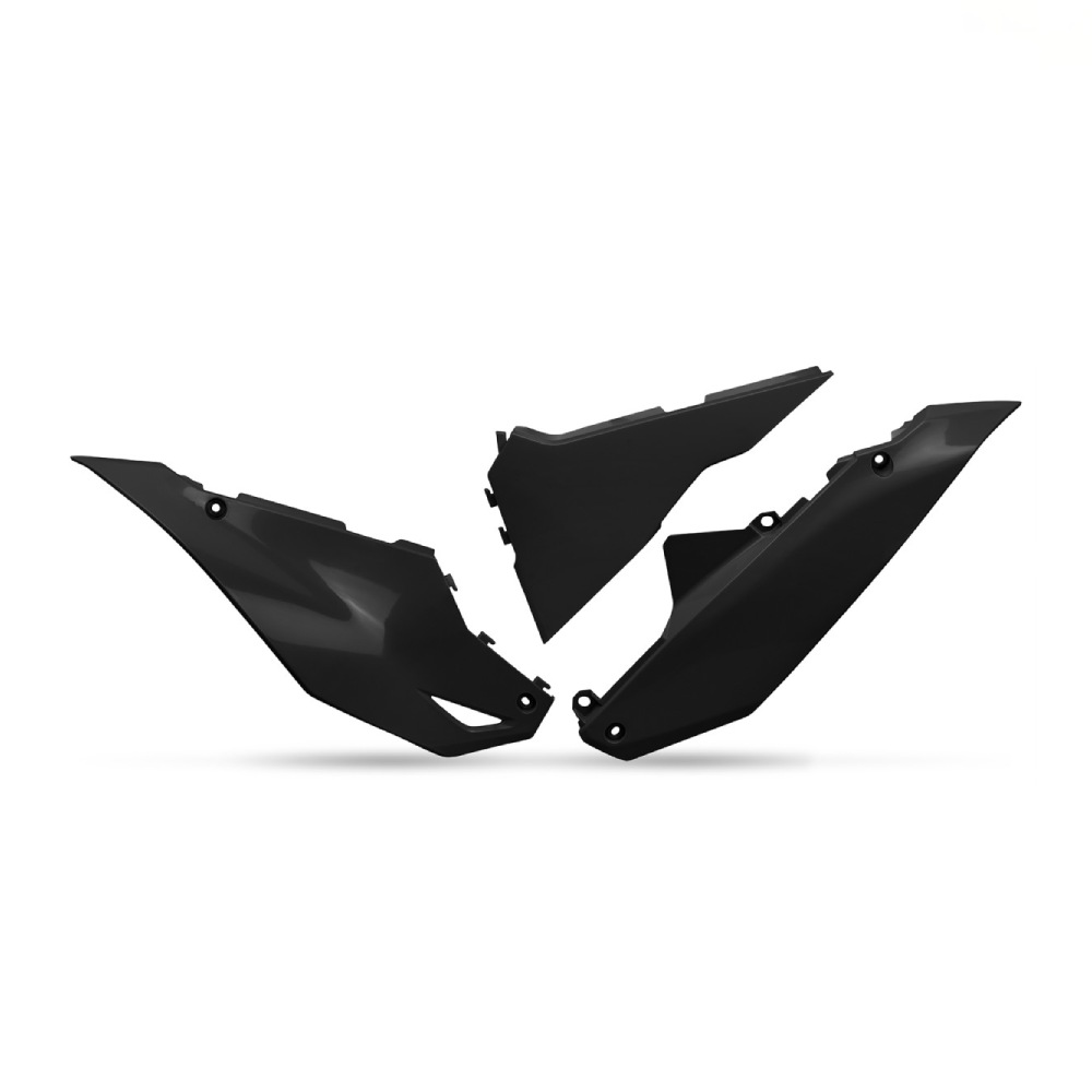 Side number plates Kawasaki KX 450 F (24-26) black KA04762-001