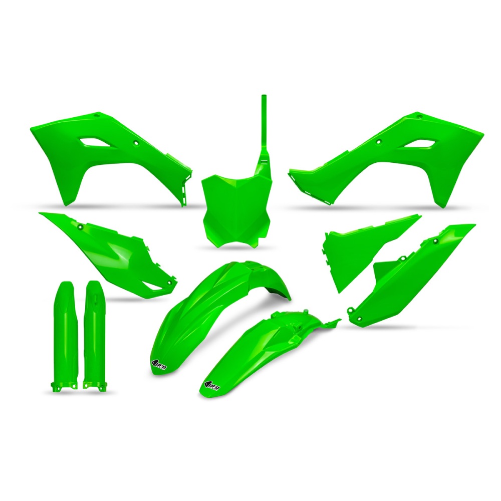 Plastics kit Kawasaki KX 250 F (25-26) - colour neon green KAKIT231F-AFLU