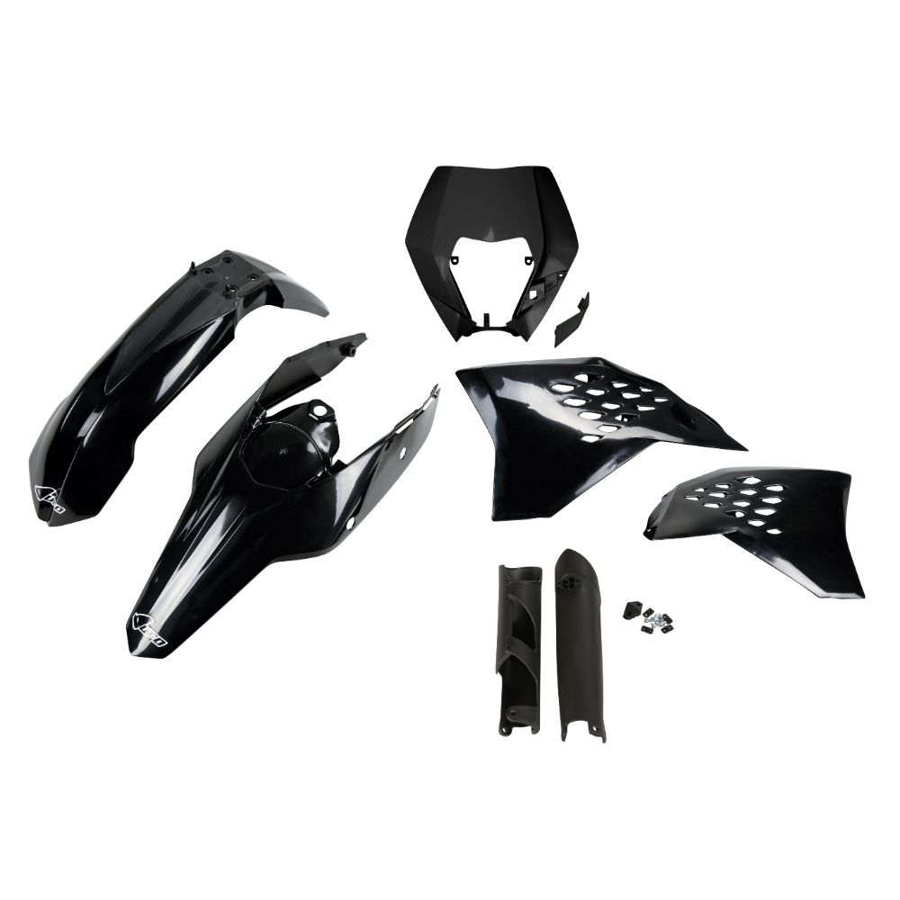 Plastics kit KTM 250 EXC-F (09-11) - colour black KTKIT520F-001