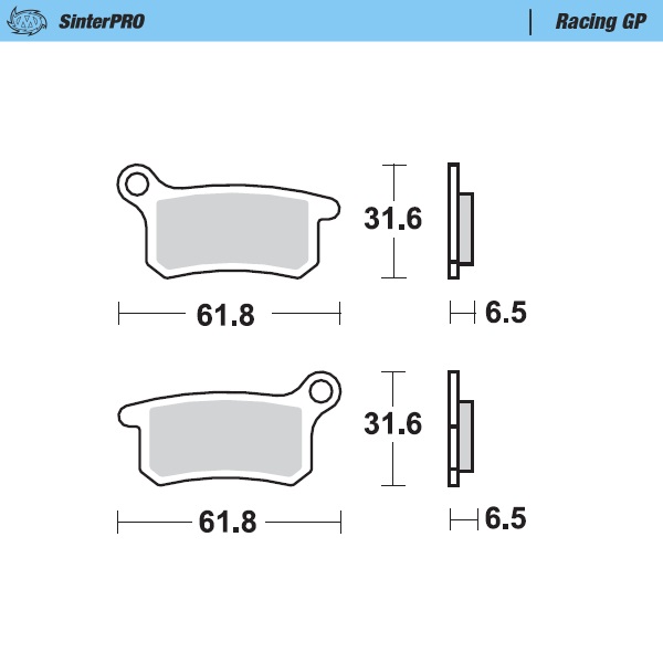 Brake pads Moto Master Gasgas 65 MC (21-22) front GP MM-094612