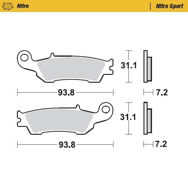 Brake pads Moto Master Fantic 125 XE (21-22) front nitro MM-094922