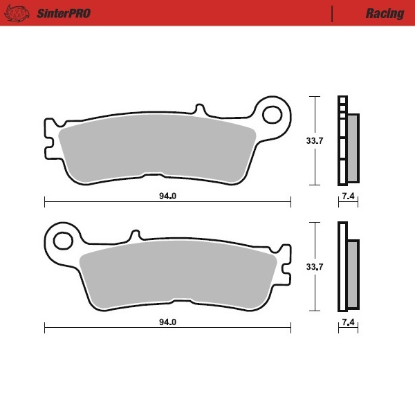 Brake pads Moto Master Fantic 450 XXF (22-25) front racing MM-099811