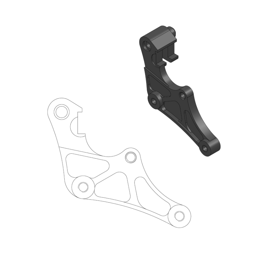 Spacer Fantic 125 XE (21-25) front 320 mm - Moto Master MM-211074