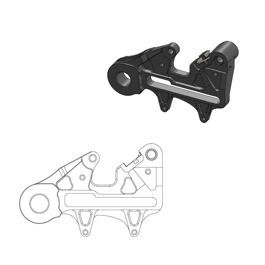 Spacer Husqvarna 150 TE (20-21) rear 240 mm - Moto Master MM-211112