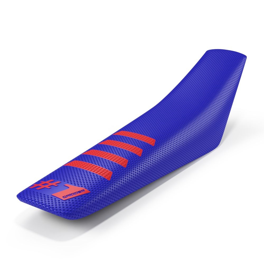 Universal seat cover Onegripper - Ribbed blue and red OSC02-BERD