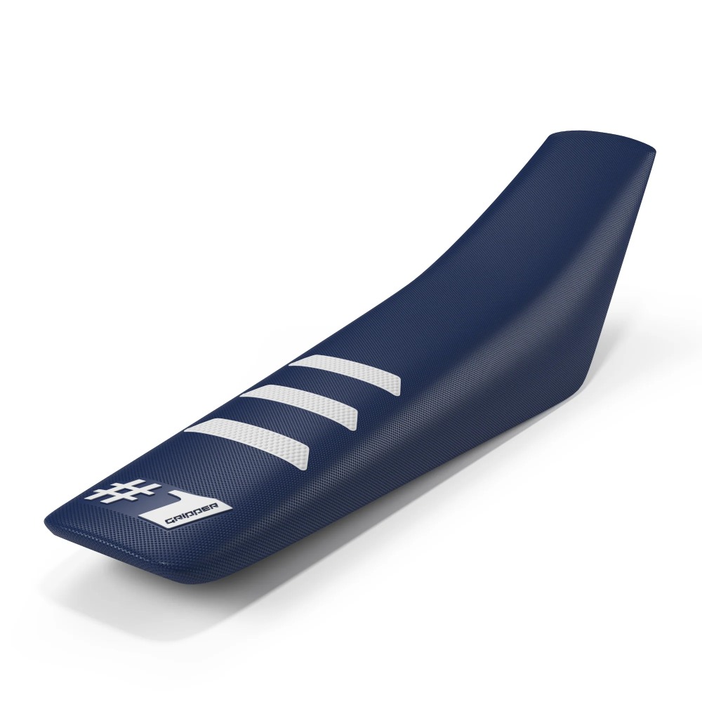 Universal seat cover Onegripper - Light Rib blue scuro and white OSC03-DBWH