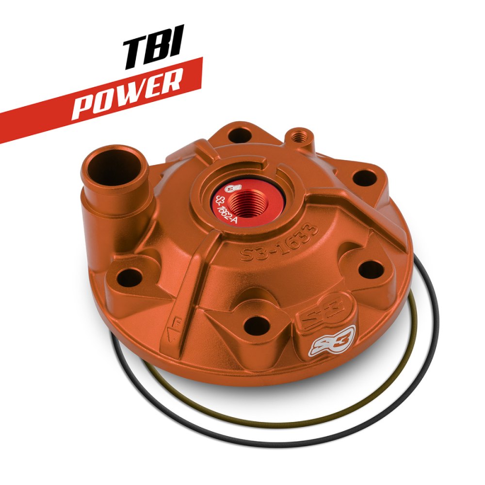Cylinder head S3 KTM 300 SX (23-27) - Power orange PWR-163-300-O
