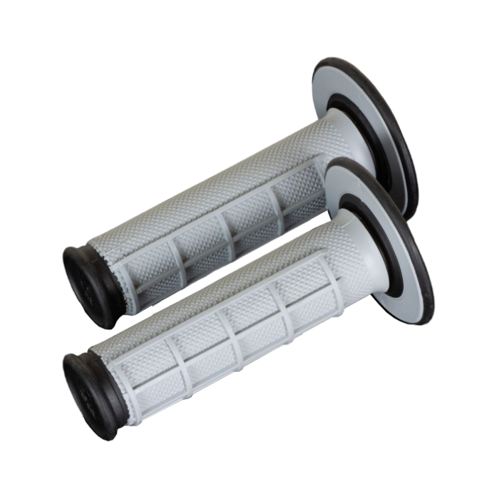 Pair of Grips off-road Renthal Dual Half Waffle - black grey R-G151